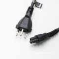 APC-03t1   UC INMETRO Approval 2 Pin 0.75mm2 Stripped Female Connector AC Electric Cable Brazil Power Cord